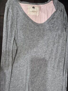 grey & pink mocklayer shirt